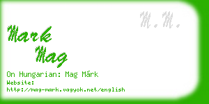 mark mag business card